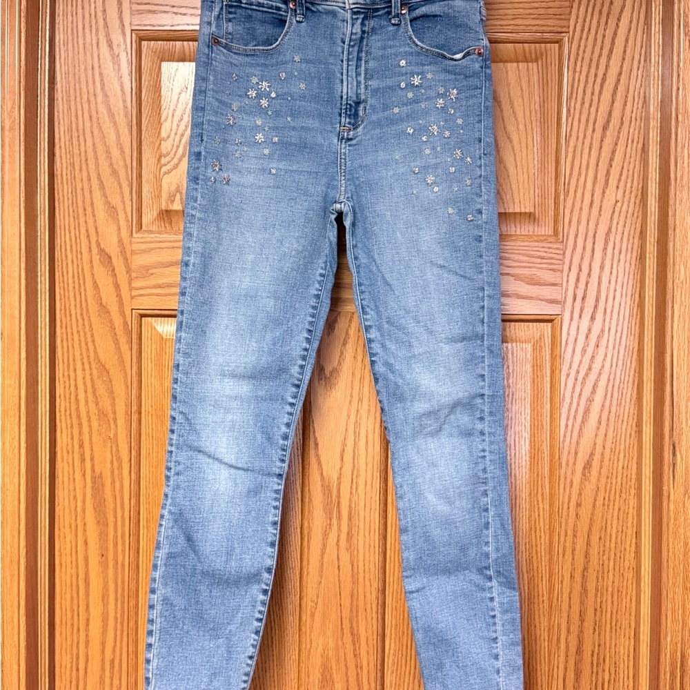Abercrombie & Fitch Blue Embellished Jeans
